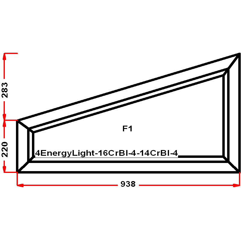 VEKA SoftLine 503 на 938 — чертёж