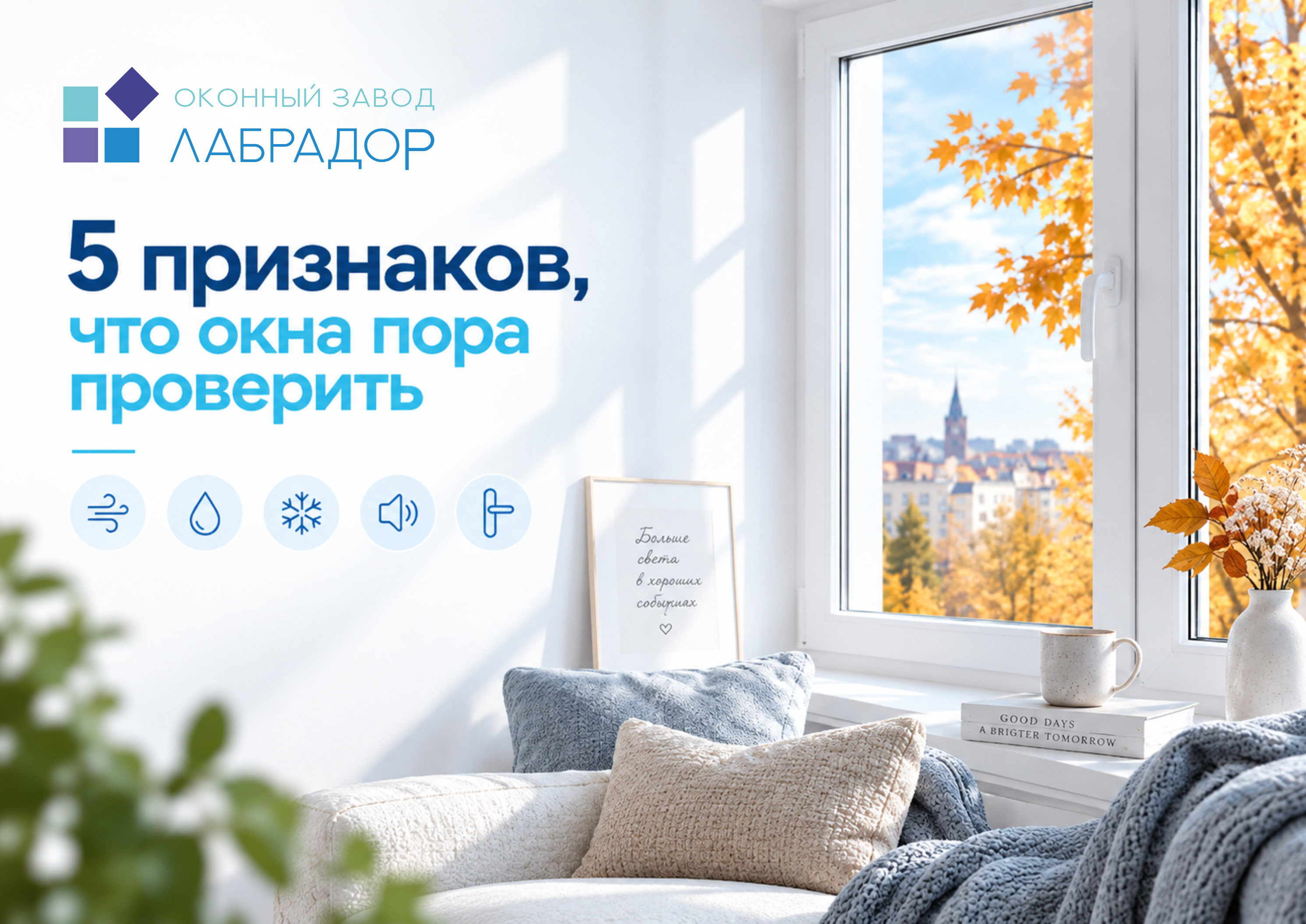 🍁Не ждите первых заморозков: 5 признаков, что окна пора проверить