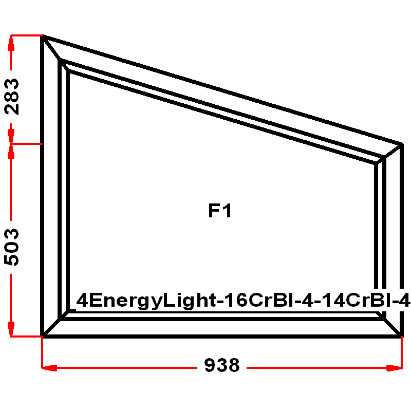 VEKA SoftLine 786 на 938 — чертёж