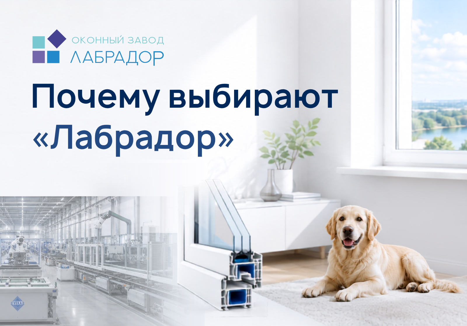 🏭 Почему выбирают оконный завод «Лабрадор»?