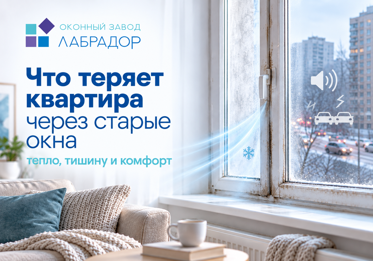 Что теряет квартира через старые окна: тепло, тишину и комфорт